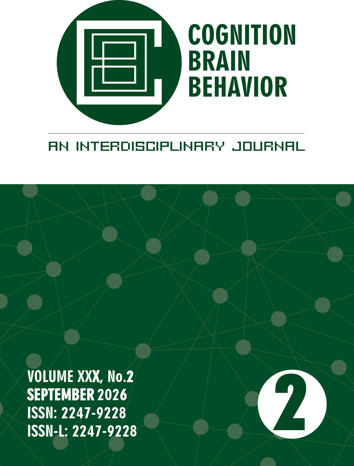 Cognition, Brain, Behavior Journal September 2026 Edition