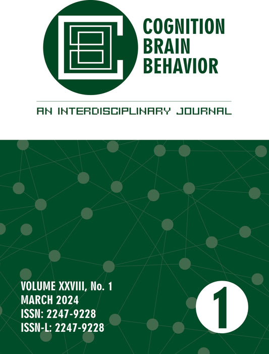 Cognition, Brain, Behavior Journal March 2024 Edition